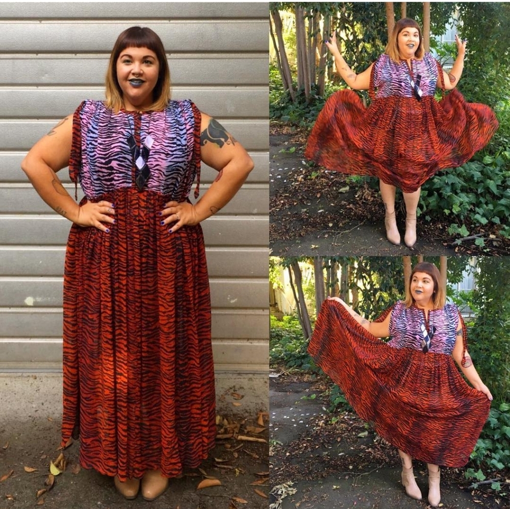 Kenzo for H&M sheer maxi dress